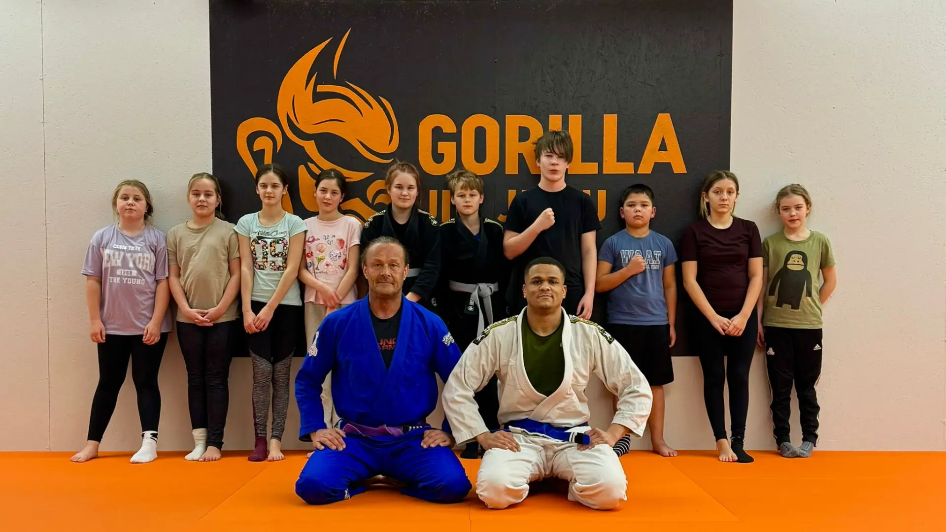 Gorilla Jiu Jitsu training session on the mats